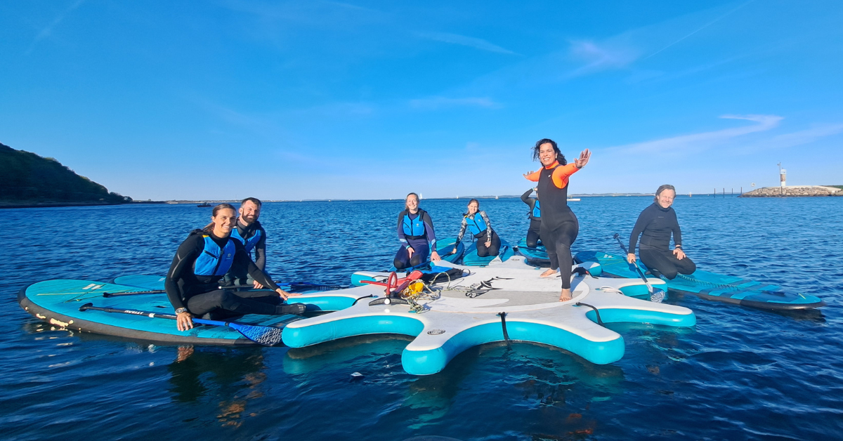 SUP yoga hos Surf Agency i Aarhus for alle.