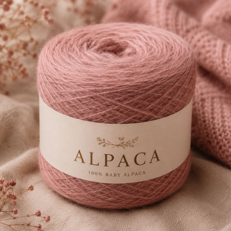 Alpaca garn Rosa